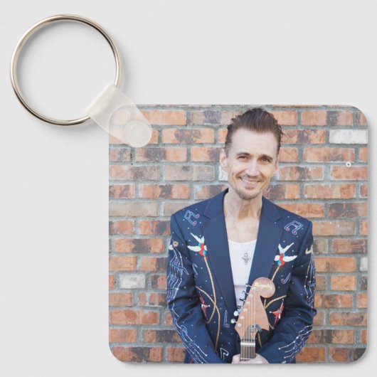 James Intveld Foto 2 met handtekening Sleutelhanger (Voorkant)