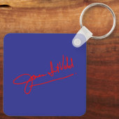 James Intveld Foto 2 met handtekening Sleutelhanger (Achterkant)
