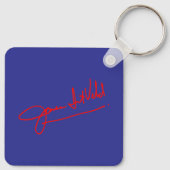 James Intveld Foto 2 met handtekening Sleutelhanger (Achterkant)