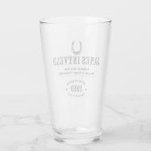 James Intveld Hoefijzer Bierglas Glas (Achterkant)
