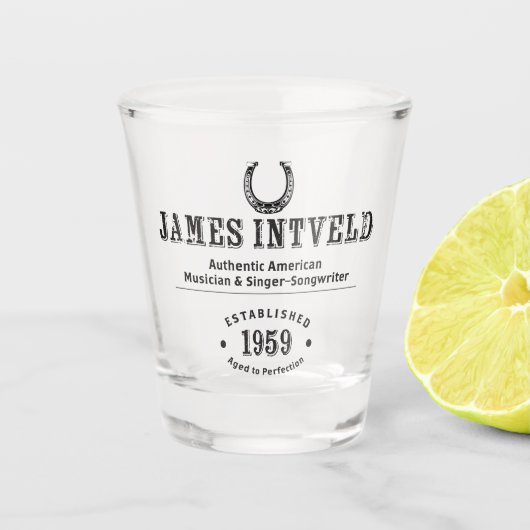 James Intveld Hoefijzer Shotglas Shot Glas (Voorkant)