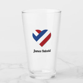 James Intveld met Nederlandse Hartenvlag Glas