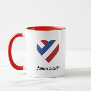 James Intveld met Nederlandse Hartenvlag Mok