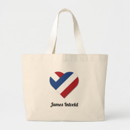 James Intveld met Netherlands Hart Grote Tote Bag