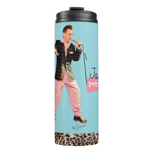 James Intveld Rockabilly Bekerglas Thermosbeker (Voorkant)