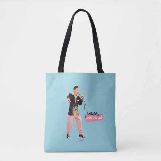 James Intveld Rockabilly Boodschappentas Tote Bag (Voorkant)