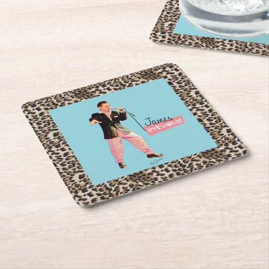 James Intveld Rockabilly Coasters Kartonnen Onderzetters (Schuin)