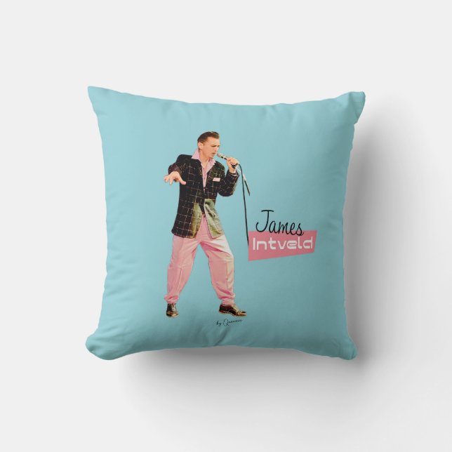 James Intveld Rockabilly Kussen  (Voorkant)
