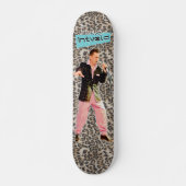 James Intveld Rockabilly Leopard Persoonlijk Skateboard (Voorkant)