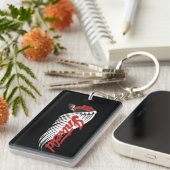 James Intveld Vintage Motorcycle Logo Black Sleutelhanger (Voorkant Rechts)