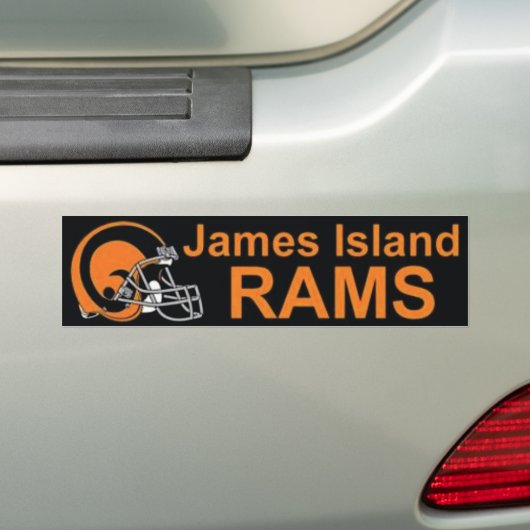 James Island Rams Bumpersticker (Op auto)
