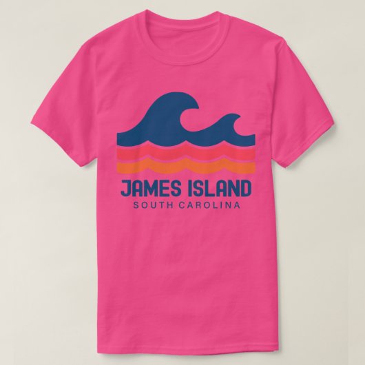 James Island South Olina SC  Wave T-shirt (Design voorkant)