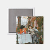 James Jacques Joseph Tissot | A Luncheon Magneet (Voorkant / Achterkant)