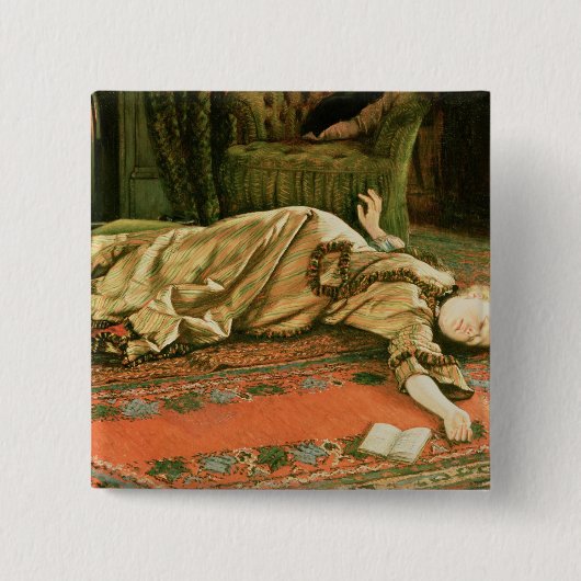 James Jacques Joseph Tissot | Verlaten Vierkante Button 5,1 Cm (Voorkant)