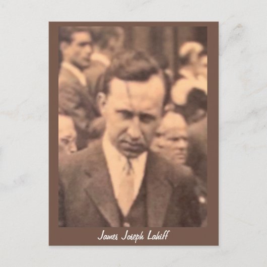 James Joseph Lahiff Genealoy Briefkaart (Voorkant)