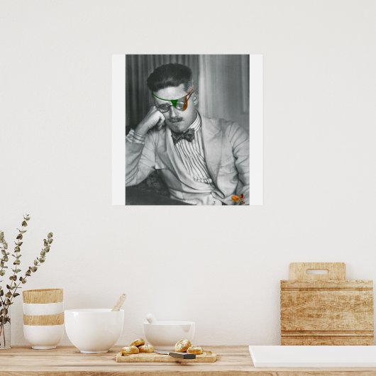 JAMES JOYCE DOOR HET BURBANK ROOS POSTER (Keuken)