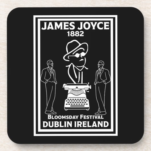 James Joyce Dublin Ierland Bier Onderzetter (Voorkant)