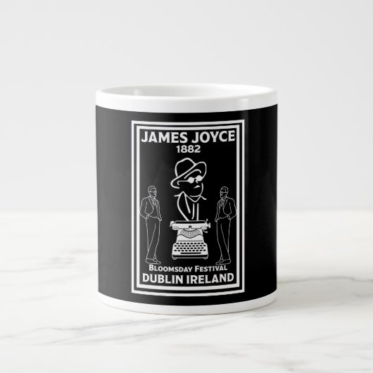 James Joyce Dublin Ierland Grote Koffiekop (Voorkant)