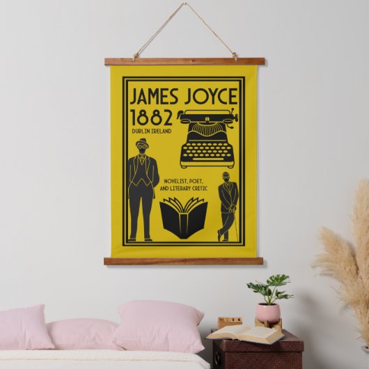 James Joyce Dublin Ierland Hangend Wandkleed (Slaapkamer)