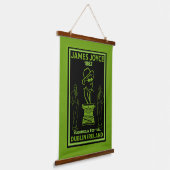 James Joyce Dublin Ierland Hangend Wandkleed (Gebogen)