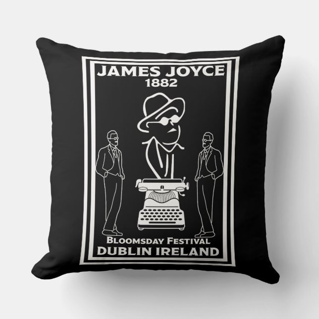 James Joyce Dublin Ierland Kussen (Voorkant)