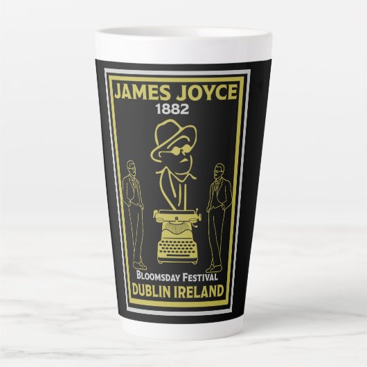 James Joyce Dublin Ierland Latte Mok (Voorkant)