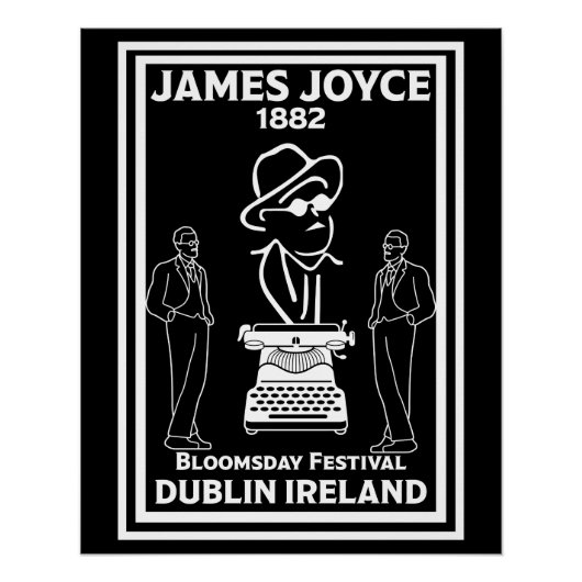 James Joyce Dublin Ierland Perfect Poster (Voorkant)
