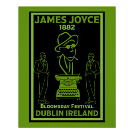 James Joyce Dublin Ierland Perfect Poster