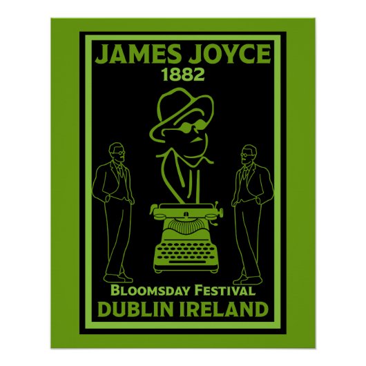 James Joyce Dublin Ierland Perfect Poster (Voorkant)