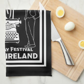 James Joyce Dublin Ierland Theedoek (Quarter Fold)