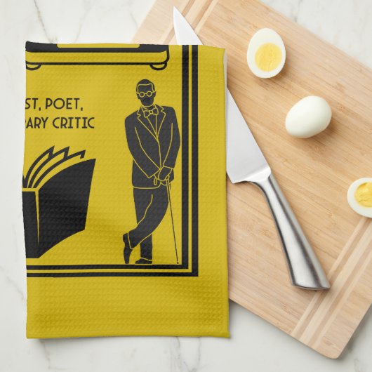 James Joyce Dublin Ierland Theedoek (Quarter Fold)