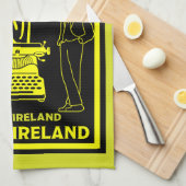 James Joyce Dublin Ierland Theedoek (Quarter Fold)