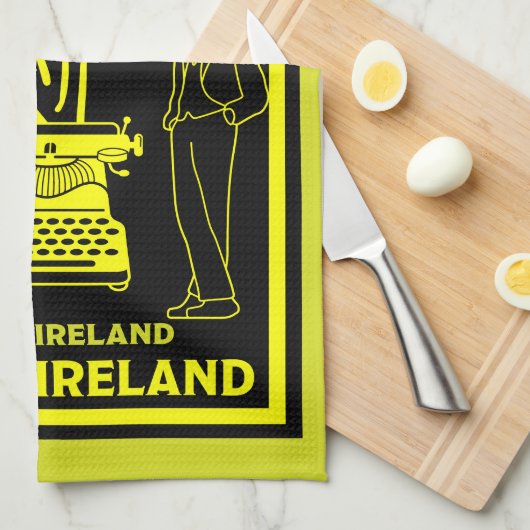 James Joyce Dublin Ierland Theedoek (Quarter Fold)