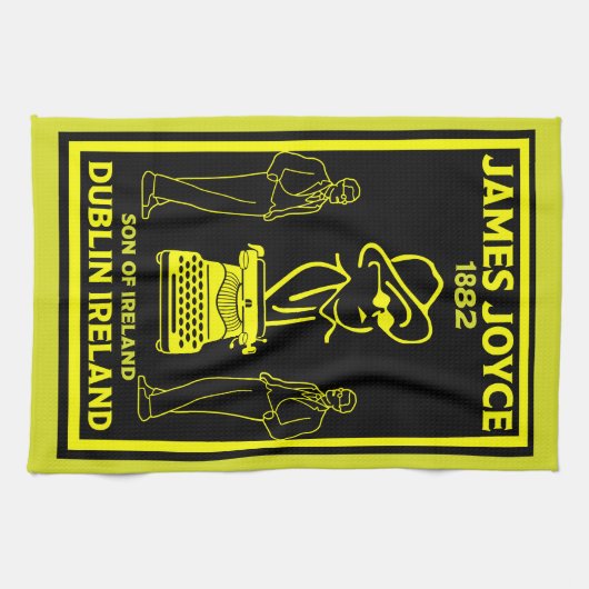 James Joyce Dublin Ierland Theedoek (Horizontaal)