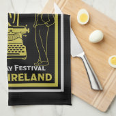 James Joyce Dublin Ierland Theedoek (Quarter Fold)