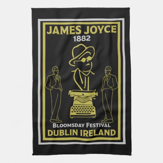 James Joyce Dublin Ierland Theedoek (Verticaal)