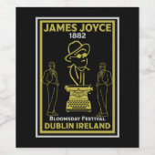 James Joyce Dublin Ierland Wijn Etiket (Enkel label)