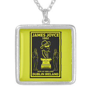 James Joyce Dublin Ierland Zilver Vergulden Ketting