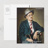 James Joyce "Errors/Portals" Citaat Gifts & Kaarte Briefkaart (Voorkant / Achterkant)