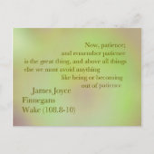 James Joyce Finnegans Wake Quote Briefkaart (Voorkant)