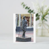 James Joyce, Iers auteur standbeeld, Dublin Ierlan Briefkaart (Staand voorkant)