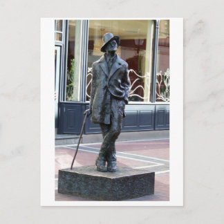 James Joyce, Iers auteur standbeeld, Dublin Ierlan Briefkaart