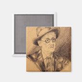James Joyce Magneet (Voorkant / Achterkant)