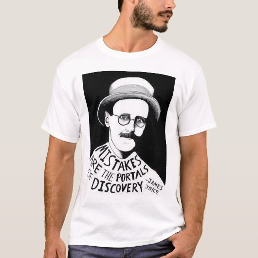 James Joyce Mistakes zijn de portalen van Discover T-shirt (Voorkant)