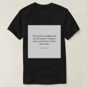 James Joyce Quote denkt dat je ontsnapt en binnenl T-shirt (Design voorkant)