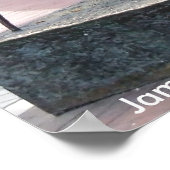 James Joyce Statue, Dublin Ierland Poster (Hoek)