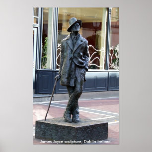 James Joyce Statue, Dublin Ierland Poster