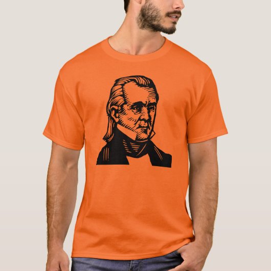 James K Polk "11"-T-shirt T-shirt (Voorkant)