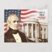 James K. Polk - 11e President van de VS Briefkaart (Voorkant)
