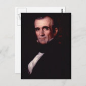James K. Polk 11th US President Briefkaart (Voorkant / Achterkant)
